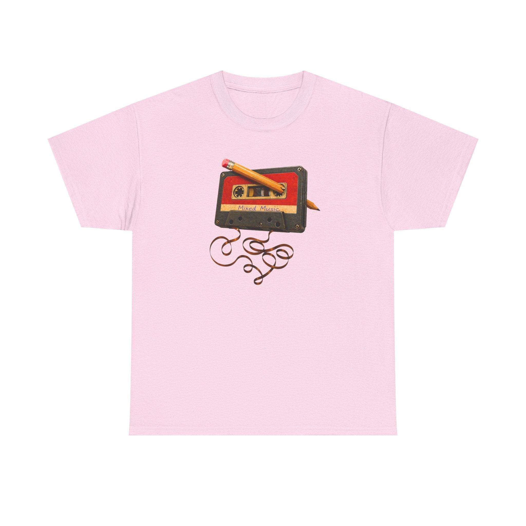 Mixed Music Cassette Pencil Retro