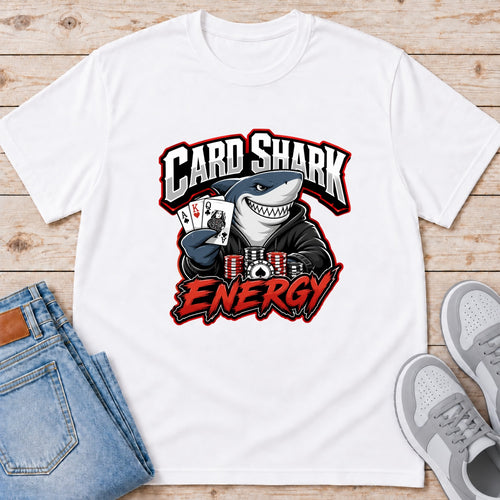Card Shark Energy Poker Shark - White